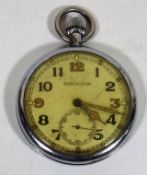 A Jaeger-LeCoultre Military Issued Pocket Watch A/