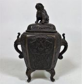 An Archaic Chinese Bronze Lidded Urn
