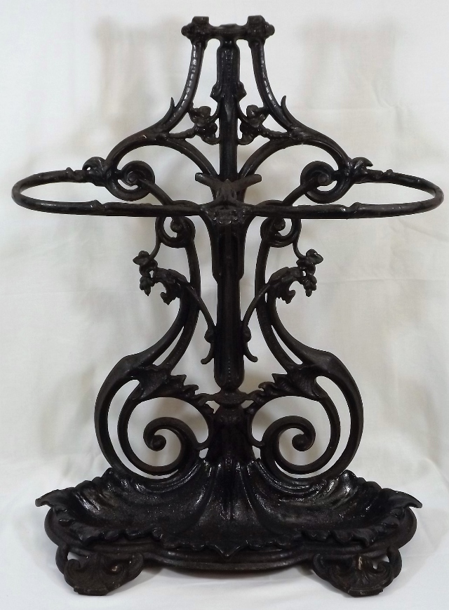 A 19thC. Cast Iron Coalbrookdale Stick Stand, Fini