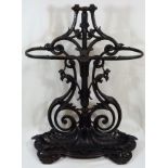 A 19thC. Cast Iron Coalbrookdale Stick Stand, Fini