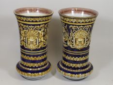 A Pair Of Large Wien Vases With Neo-Classical Deco
