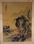 A Japanese Scroll Work Painting
