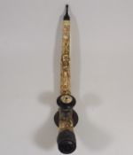 A 19thC. Chinese Carved Ivory Opium Pipe