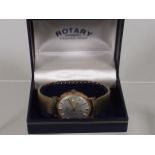A Gents Gold Case Rotary Wristwatch