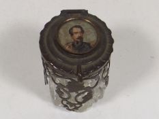 A French 19thC. Cut Glass Scent Bottle, Lacking St