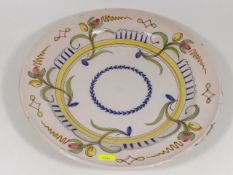 A Large Faience Pottery Dish