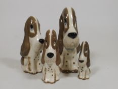 Four Szeiler Dog Figures