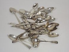 A Quantity Of Mixed Silver Spoons Inc. Georgian