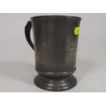 19thC. Pewter Tankard From The Islington Tavern, L