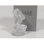 A Modern Lalique Female Figure, Boxed
