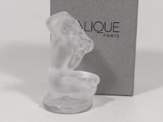 A Modern Lalique Female Figure, Boxed
