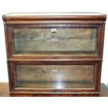 Two Globe Wernicke Lawyers Bookcases With Top