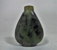 A Chinese Jade Snuff Bottle Lacking Stopper