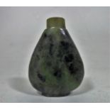 A Chinese Jade Snuff Bottle Lacking Stopper