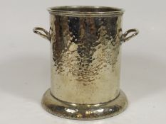 An Antique Silver Plated Wine Cooler