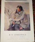 A Robert Lenkiewicz Signed Exhibition Poster