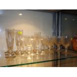 A Quantity Of Antique Drinking Glasses