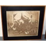 A Framed Early Mid 20thC. African Painting Signed