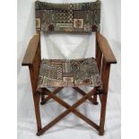 A Vintage Mahogany Directors Chair