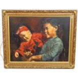 A Chinese Framed Oil Painting Signed W. H. Chen &