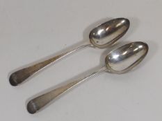 A Pair Of Georgian Silver Table Spoons