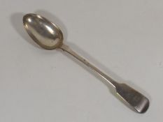 A Large Heavy Gauge Georgian Silver Basting Spoon