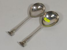 A Pair Of Elizabethan Style Silver Seal Top Spoons