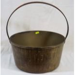 A Victorian Heavy Gauge Brass Jam Pot