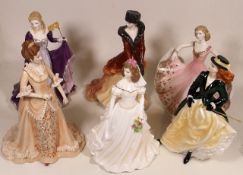 Six Royal Worcester Porcelain Figures