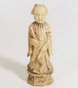 18th/19thC. Chinese Carved Ivory Figure Of A Femal