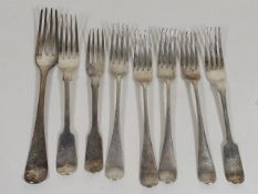 A Quantity Of Mixed Silver Forks
