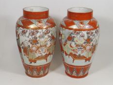 A Good Large Pair Of 19thC. Kutani Vases