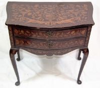 An 18thC. George III Marquetry Table On Cabriole L
