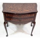 An 18thC. George III Marquetry Table On Cabriole L