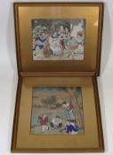Two Framed C.1800 Chinese Watercolours On Paper In