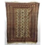 19thC. Persian Bokhara Silk rug