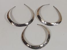 Three Zambian Silver Necklaces