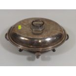 An Antique Silver Plated Tureen & Cover