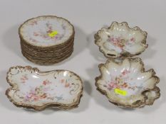 A Quantity Of Decorative French Porcelain Dishes