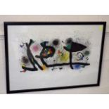 A Framed Miro Lithograph