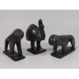 Three 1960'S African Modernist Animal Figures