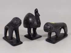 Three 1960'S African Modernist Animal Figures