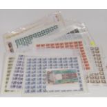 A Quantity Of Sheets Of Stamps