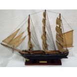 A Mounted Model Sailboat