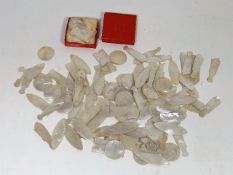 A Quantity Of 19thC. Chinese Mother Of Pearl Gamin