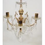 A Cut Glass Chandelier