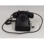 A Vintage Bakelite Crank Telephone