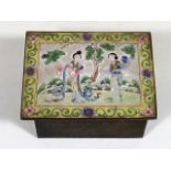 A 19thC. Cantonese Enamelled Box