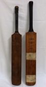 Two Vintage Willow Cricket Bats