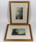 Six Framed Impressionist Oil Paintings All By Same